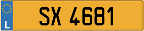 Trailer License Plate